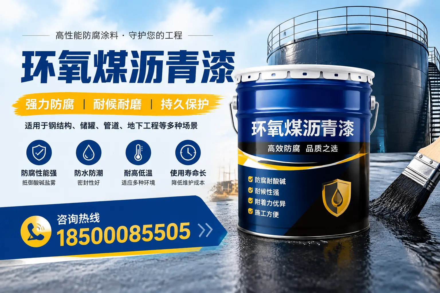 环氧煤沥青漆在工业中的应用,宁波企业的选择